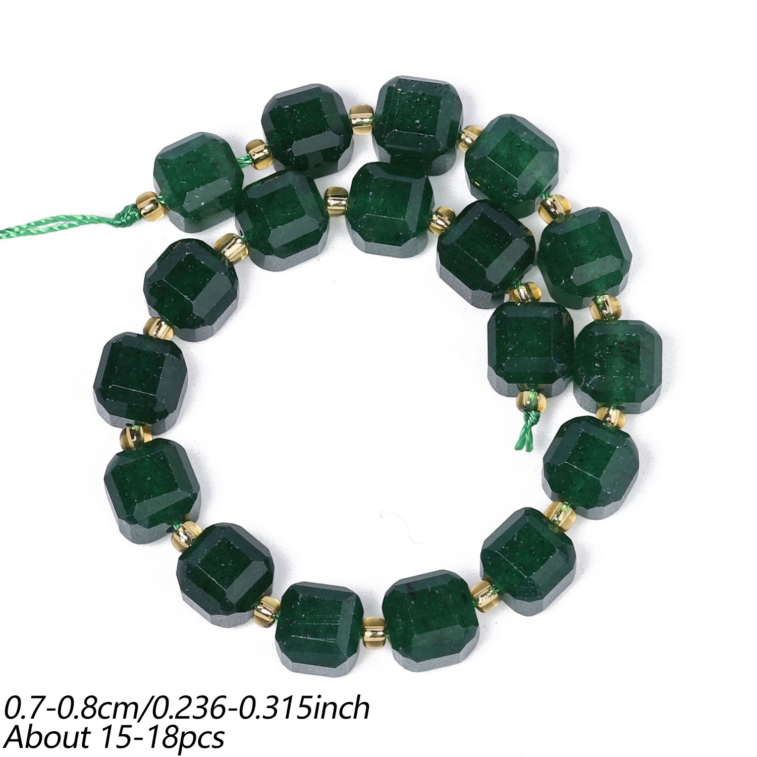 7-8mm Natural Stone Garnet Loose Beads for DIY Jewelry Making